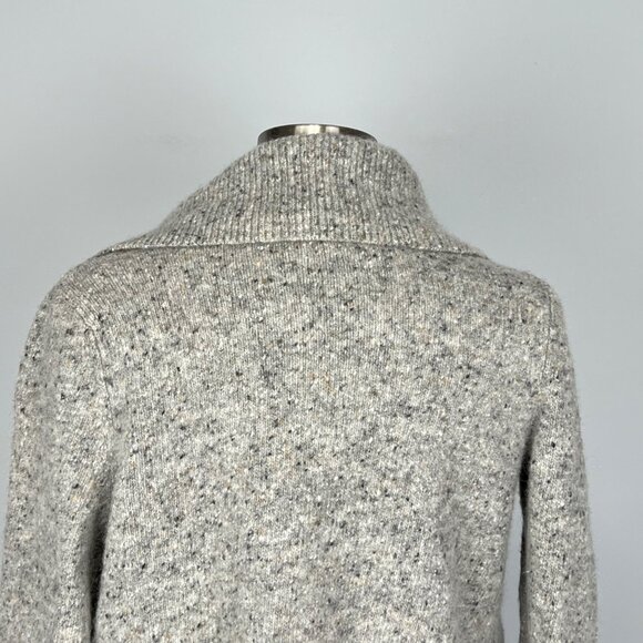 Eileen Fisher Womens Shawl Collar Jacket Cardigan Gray Wool Mohair size Medium - Picture 6 of 10